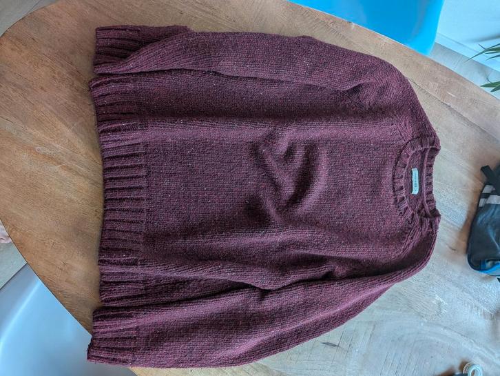 Twothirds Jurmo wollen trui XL, Kleding | Heren, Truien en Vesten, Zo goed als nieuw, Maat 56/58 (XL), Rood, Ophalen of Verzenden
