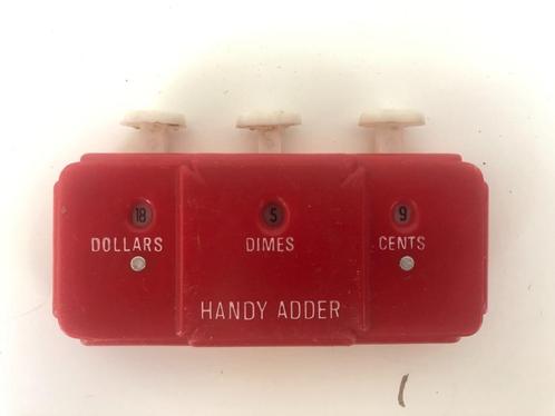 A497 Handy Adder. Geldteller. Makkelijk tellen van geld, Antiek en Kunst, Curiosa en Brocante, Ophalen of Verzenden