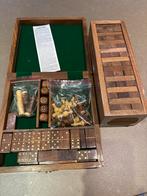 Houten Spellen Set + Jenga (Nieuw), Een of twee spelers, Ophalen, Zo goed als nieuw