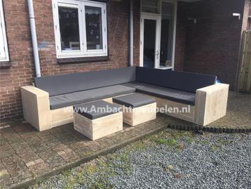 Mooie steigerhout Hoekbank LOUNGEBANK Tuinbank Loungeset beschikbaar voor biedingen