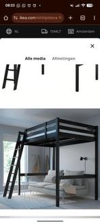 IKEA Stora Hoogslaper Frame - Zwart, Huis en Inrichting, 90 cm, Eenpersoons, Zwart, Ophalen of Verzenden