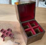 Antieke Flessenkist Mahonie Hout, Ophalen of Verzenden