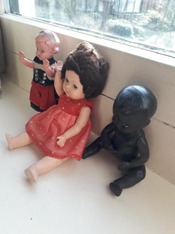 3 Popjes, Rosebud vintage beschikbaar voor biedingen