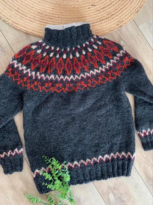 Runox scandia strikk wollen coltrui L bohemian wool jumper, Kleding | Heren, Truien en Vesten, Zo goed als nieuw, Maat 52/54 (L)