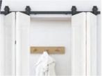 SALE!! Satin Black Metal White MDF deur dubbel 2133x460x35mm, Partytent, Minder dan 2 meter, Minder dan 4 meter, Nieuw