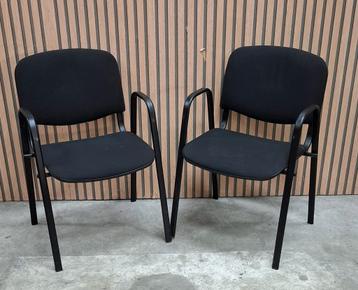58 x zwarte vergaderstoelen kantine kantoor stoelen horeca beschikbaar voor biedingen