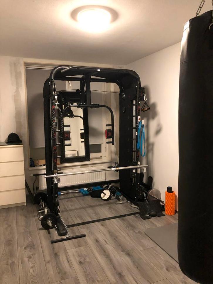 Krachtstation - Complete Gym, Sport en Fitness, Fitnessapparatuur, Zo goed als nieuw, Krachtstation, Armen, Benen, Borst, Buik