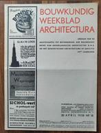 Bouwkundig Weekblad nr 18 oa First Church of Christ (1938), Gelezen, Architectuur algemeen, Ophalen of Verzenden, Meerdere auteurs