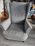 Ikea Strandmon Stoel - Grijs, Huis en Inrichting, Fauteuils, Ophalen, Gebruikt, 75 tot 100 cm, Stof