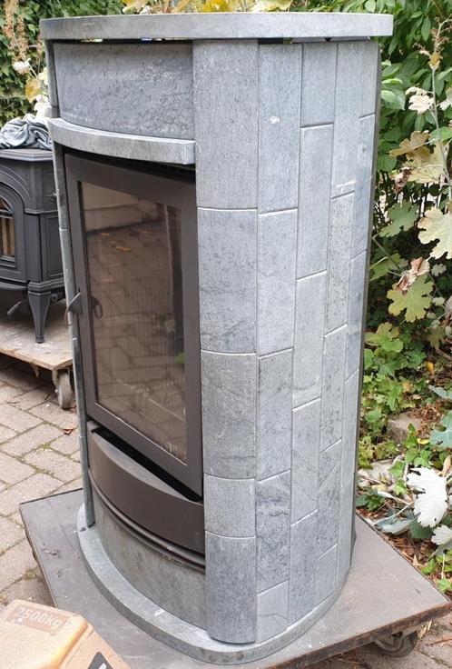 te koop speksteen houtkachel van het merk flam, Huis en Inrichting, Kachels, Zo goed als nieuw, Vrijstaand, Houtkachel, Hout, Ophalen