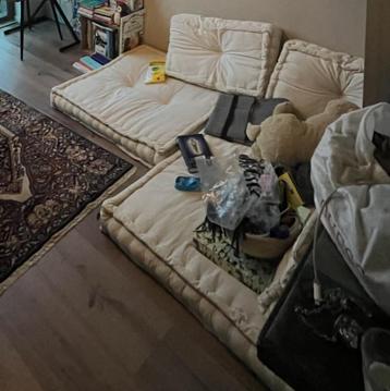 Witte vloerkussenset - Sofa of meer! beschikbaar voor biedingen