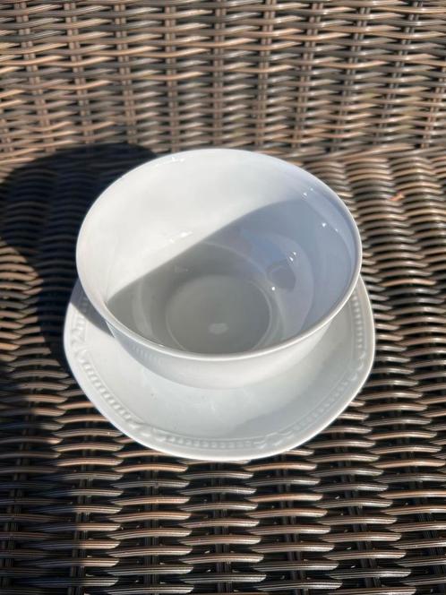 Vintage sauskom met vaste schotel – Mitterteich Bavaria, Antiek en Kunst, Antiek | Porselein, Ophalen of Verzenden