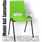 Kantinestoelen Samantha limegroen stapelstoelen kuipstoelen, Huis en Inrichting, Everardo, Nieuw, Info@everardo.nl, Ophalen of Verzenden