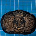 KON MARINE OFFICIERS PETEMBLEEM GOUD GALON, Ophalen of Verzenden, Landmacht, Nederland, Embleem of Badge