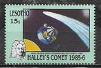Lesotho 1986 Halley's komeet ruimtevaart postfris, Postzegels en Munten, Overige landen, Verzenden, Postfris