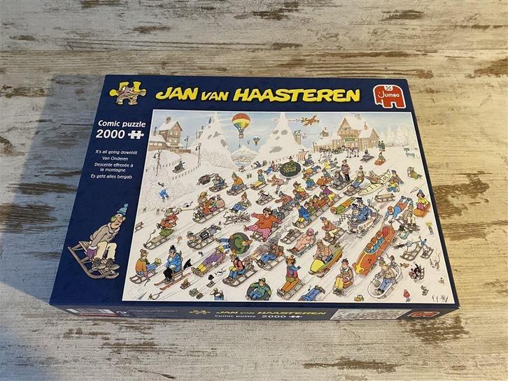 Jan van Haasteren - van Onderen 2000 stuks [s94], Hobby en Vrije tijd, Denksport en Puzzels, Zo goed als nieuw, 500 t/m 1500 stukjes