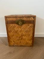 Vintage bamboo opbergbox, Ophalen, Zo goed als nieuw
