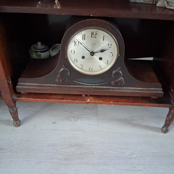 Antieke Napoleonshoed Pendule Schouwklok, Antiek en Kunst, Antiek | Klokken, Ophalen of Verzenden