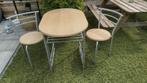 Leuke compacte bistroset, Ophalen, Gebruikt, 50 tot 100 cm, Ovaal