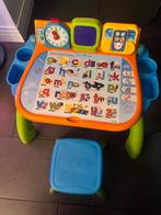 VTech Interactieve Leertafel met Stoel, Ophalen of Verzenden, Zo goed als nieuw, Taal en Lezen, Met geluid
