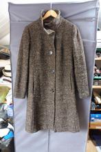 Gemêleerd zwart/bruin/beige wintermantel met wol mt 38 40 M, Ophalen of Verzenden, Gedragen, Maat 38/40 (M), Overige kleuren