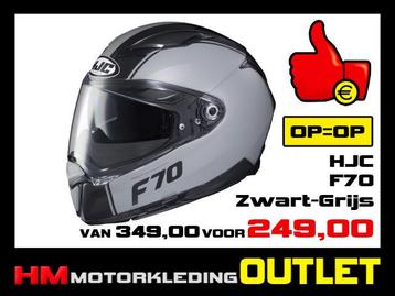 Motorhelm HJC F70 Mago - Zwart-Grijs - M-58 beschikbaar voor biedingen