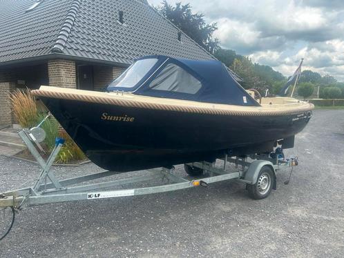 Clever 565 electro, Watersport en Boten, Sloepen, Gebruikt, Tot 10 pk, 3 tot 6 meter, Buitenboordmotor, Benzine, Polyester, Ophalen