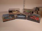 5 nieuwe james bond auto's in vitrine samen, Hobby en Vrije tijd, Modelauto's | 1:43, Ophalen of Verzenden, Zo goed als nieuw