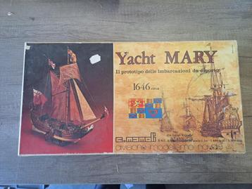 modelboot Mamoli Yacht Mary 1646 ongebouwd hout beschikbaar voor biedingen