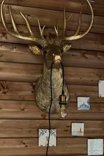 Wandlamp gouden hert, Ophalen, Gebruikt, Metaal, Minder dan 100 cm