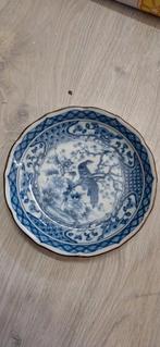 Antiek wand bord pauw, Antiek en Kunst, Antiek | Wandborden en Tegels, Ophalen of Verzenden