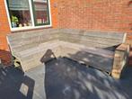 Nette stevig steigerhouten tuinbank tuinset, Tuin en Terras, Ophalen, Gebruikt, Steigerhout, Bank