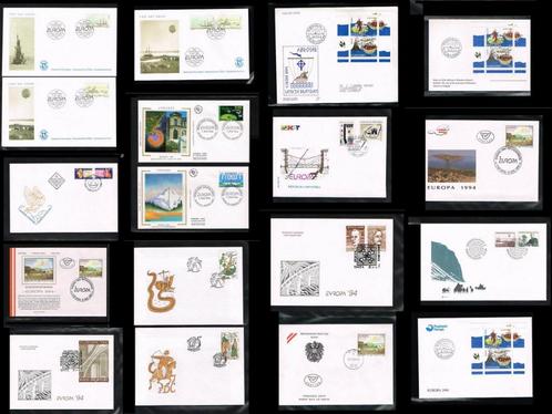 Uitzoeken FDC's Europa CEPT 1994 t/m 1999, Postzegels en Munten, Postzegels | Eerstedagenveloppen, Onbeschreven, Europa, Ophalen of Verzenden