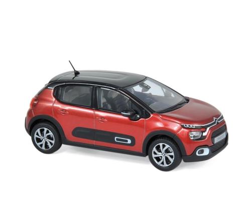 Citroen C3 serie 3 rood 2020 (of 2021) Norev 1:43, Hobby en Vrije tijd, Modelauto's | 1:43, Nieuw, Auto, Norev, Ophalen of Verzenden