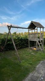 —> GRATIS - Speelhuis van hout -, Kinderen en Baby's, Speelgoed | Buiten | Speeltoestellen, Ophalen, Gebruikt, Schommel