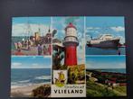 Vlieland, 5 luik met Vuurtoren. gelopen, 1971., Verzenden, 1960 tot 1980, Gelopen, Waddeneilanden