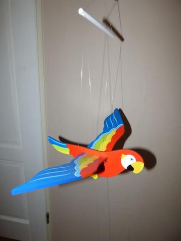 Goki zweeffiguur papegaai van hout 50 cm, ZGAN! beschikbaar voor biedingen