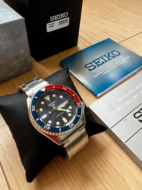 Seiko Sports Automatic horloge SRPD53K1, Sieraden, Tassen en Uiterlijk, Horloges | Heren, Nieuw, Polshorloge, Seiko, Staal, Staal