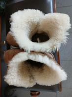Ugg laarzen lichtbeige echt leer en bont maat 37, UGG, Bruin, Verzenden, Pantoffels of Sloffen