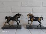 Art deco boekensteunen paarden van zamac, Antiek en Kunst, Ophalen of Verzenden