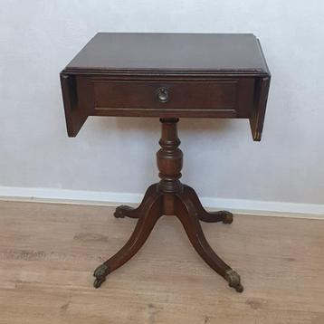 Antiek - Wijntafel - Bijzettafel - Uitklapbare Tafel - Hout beschikbaar voor biedingen
