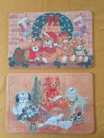 2 puzzels 60 stukjes KERST voorstelling., Ophalen of Verzenden, Zo goed als nieuw