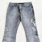 Zeer Mooie Versace Flared Spijkerbroek -97 (Size 32) € 199,-, Ophalen of Verzenden, Zo goed als nieuw, Grijs, W30 - W32 (confectie 38/40)
