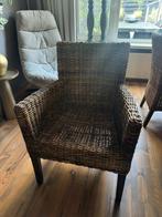 Stevige rotan eetkamerstoelen, Huis en Inrichting, Stoelen, Ophalen, Gebruikt, Bruin, Riet of Rotan