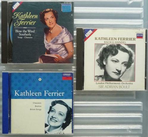 Kathleen Ferrier - 3 albums, Cd's en Dvd's, Cd's | Klassiek, Zo goed als nieuw, Verzenden