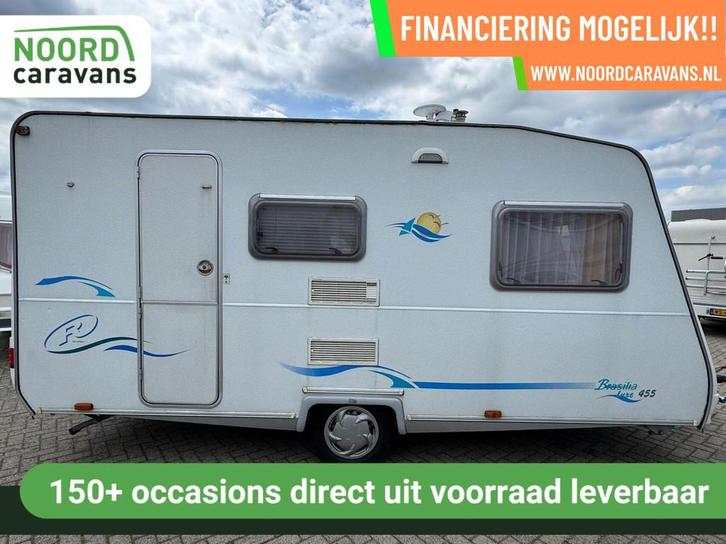 CARAVELAIR BRASILIA LUXE 455 DINETTE + TREINZIT + VOORTENT, Caravans en Kamperen, Caravans, Bedrijf, tot en met 4, 750 - 1000 kg
