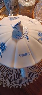 Set van soepterrine/en sauskom Duches Blue, Ophalen, Zo goed als nieuw, Porselein, Overige stijlen
