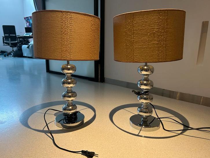 Mooie Tafellamp (x1), Huis en Inrichting, Lampen | Vloerlampen, Zo goed als nieuw, Minder dan 100 cm, Metaal, Ophalen