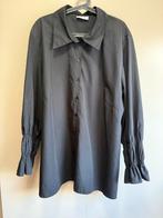 Ulla Popken Zwarte lange Blouse met leuke mouw | maat 58, Ulla Popken, Ophalen of Verzenden, Zo goed als nieuw, Blouse of Tuniek