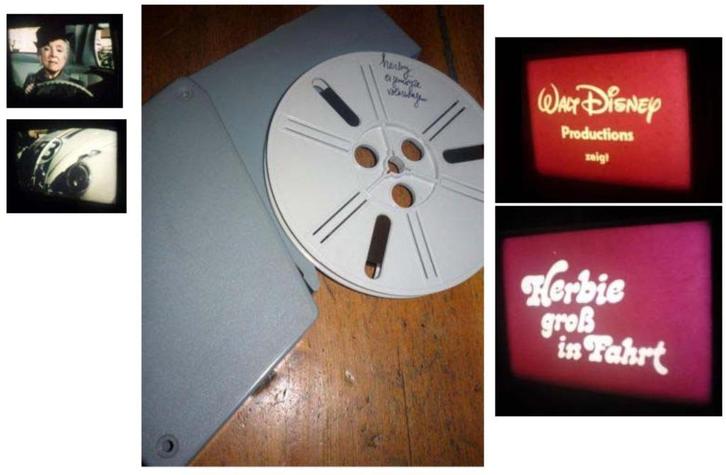 8mm film Walt Disney Herby - de Volkswagen 120mtr kleur - -, Audio, Tv en Foto, Filmrollen, 8mm film, Verzenden